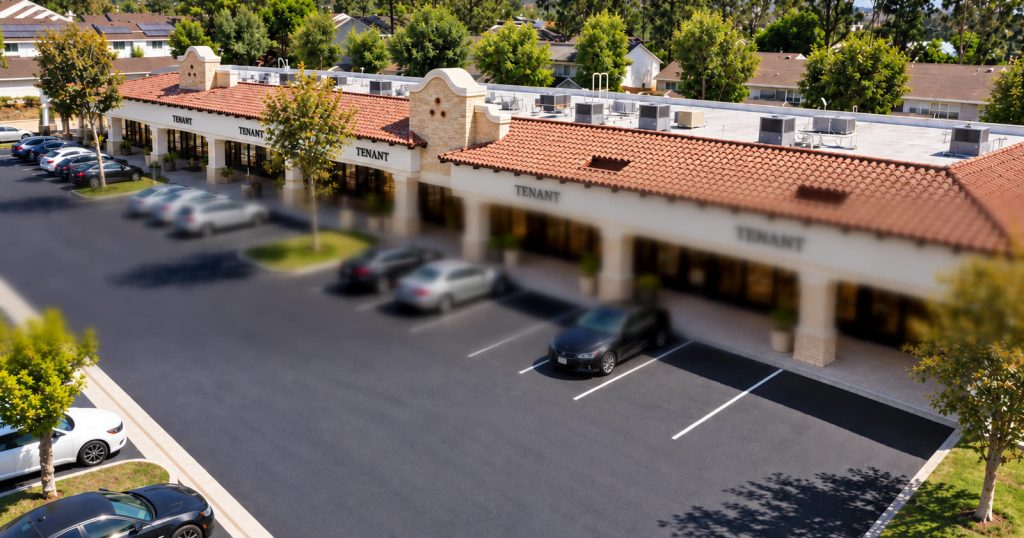 Retail shopping center rendering, Rancho Cucamonga, CA