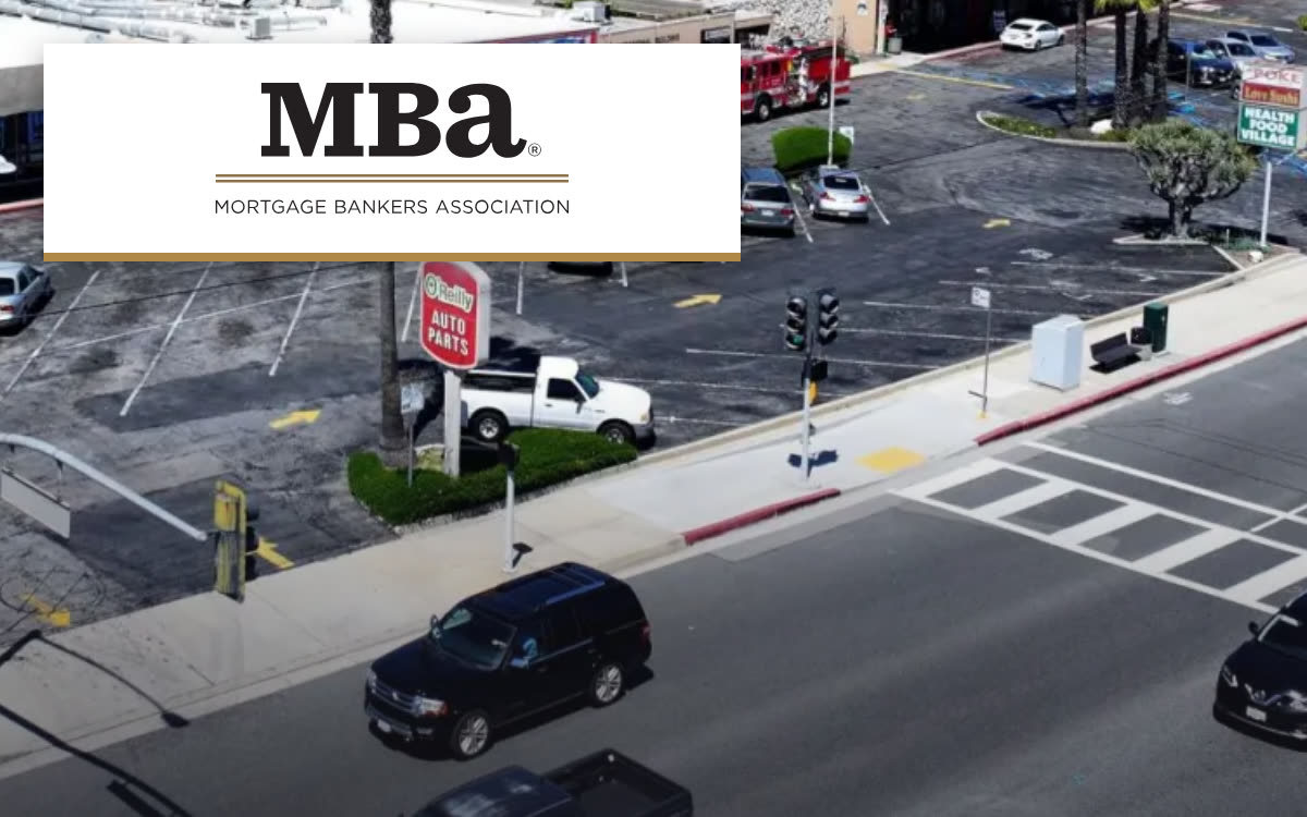 MBA Newslink logo over Western Plaza, Rancho Palos Verdes, CA
